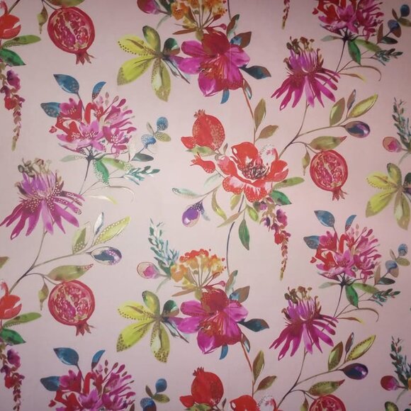 NEW Wallpaper Roll (Pink Floral Print) - Picture 2 of 5